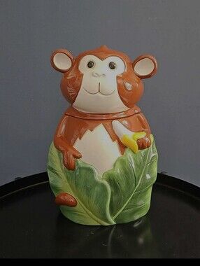 Vintage Pier 1 Imports Monkey Cookie Jar